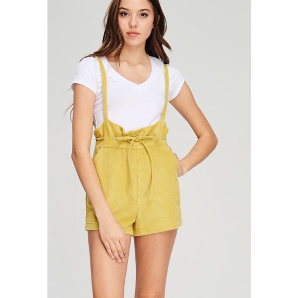 overall romper shorts
